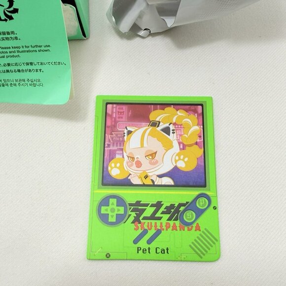 Authentic Pop Mart Skullpanda Pet Cat Girl Figure Toy Unopened Box Sealed Card - Picture 2 of 10